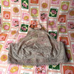Victoria’s Secret Mauve/cream underwire high neck bra
